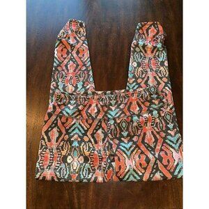 Body Central Womens Yoga Pants Multicolor Geometric Tribal Print Activewear Pant